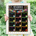 Teacher,Happy - Teacher Classroom Cute Birthday Month Board - Personalized School Sign