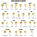 23.12.2025 - Gold Birth Month Flower Infinity