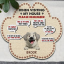 Dog Lovers,Dog Mom,Dog Dad,Funny - 3d Effect When Visiting Our House - Personalized Custom Shaped Doormat