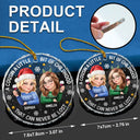 Happy, Cousin, Family, Gift For Sibling, Gift For Brothers, Gift For Sisters, Christmas - A Cousin Is A Little Bit Of Childhood 3D Effect - Personalized Circle Glass Ornament