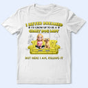 Dog Lovers,Dog Mom,Gift For Yourself,Gift For Women - A Crazy Dog Lady 3D Effect - Personalized T Shirt
