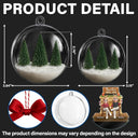 Gift For Couples,Christmas,Love,Old Couples - Together Since - Personalized 3D Acrylic Ball Ornament
