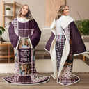 Memorial,Custom Photo,Love - Custom Photo Memorial When You Really Miss Me Hug This Blanket - Personalized Wearable Blanket With Sleeves