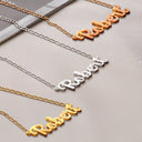 Gift For Yourself,Happy - Unleash The Creativity And Design Your Own Name Jewelry - Personalized Letter Necklace