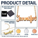 Gift For Yourself,Happy - Unleash The Creativity And Design Your Own Name Jewelry - Personalized Letter Necklace