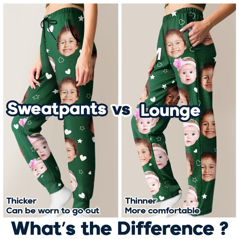 Custom Photo,Gift For Mother,Gift For Grandma,Love - Custom Photo Best Mom Grandma Ever - Personalized Pajama Pants