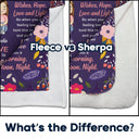 To My Granddaughter - Gift For Granddaughter, Grandparents Gift - Personalized Fleece Blanket