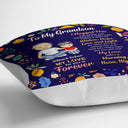To My Granddaughter - Gift For Granddaughter, Grandparents Gift - Personalized Pillow