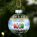 Family,Christmas,Memorial,Sad - Although You Cannot See Me I Am Always With You - Personalized Ball Ornament