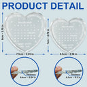 Memorial,Family,Parents,Gift For Grandparents,Sad,Christmas,Custom Photo - Calendar The Moment Your Heart Stopped Memorial - Personalized Heart Shaped Glass Ornament