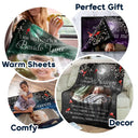 Memorial - Custom Photo A Hug From Heaven When You Really Miss Me Memorial - Personalized Fleece Blanket, Sherpa Blanket