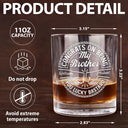 Gift For Brothers,Gift For Bestie,Gift For Men,Funny - Congrats On Being My Brother You Lucky Man - Personalized Whiskey Glass
