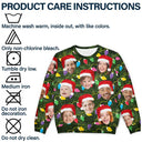Family - Custom Photo Xmas Led Light - Personalized Unisex Ugly Sweater