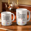 Gift For Bestie,Old Best friends - Besties Friendship Thank You For Being In Mine - Personalized White Edge-to-Edge Mug
