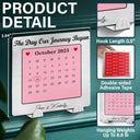 Gift For Couples,Love - Calendar Couple The Day Our Journey Began - Personalized Mini Key Hook