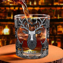 Gift For Yourself, Gift For Men - Camping Hiking Adventures - Personalized Whiskey Glass