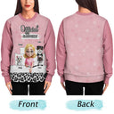 Pet Lovers,Pet Mom,Pet Dad,Cat Lovers,Cat Mom,Cat Dad,Happy,Christmas - Cat Mom Cat Dad Official Sleep Shirt - Personalized Unisex Ugly Sweater