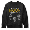 Gift For Women, Gift For Men, Parents, Gift For Mother, Gift For Grandpa, Gift For Father, Gift For Grandma, Gift For Grandparents, Love, French - Ce Grand-Père Cette Grand-Mère Ce Papa Cette Maman Appartient À - T Shirt Personnalisé