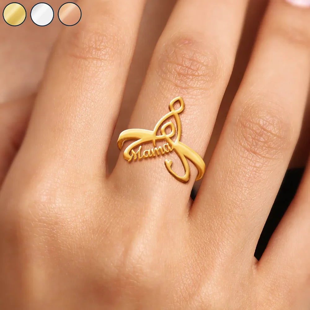 Celtic Motherhood Symbol - Personalized Custom Shaped Ring