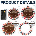 Family,Gift For Bestie,Happy,Christmas - Chocolate Cake Family Custom Names - Personalized 2-Layered Wooden Ornament