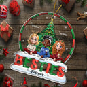 Gift For Bestie,Gift For Sisters,Love,Christmas - Christmas Tree Besties Sisters Forever - Personalized Custom Shaped Acrylic Ornament