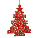 Christmas Tree Family Bestie Coworker Custom Name - Gift For Family, Coworker, Besties - Personalized Wooden Cutout Ornament