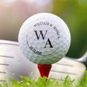 Golf, Gift For Couples, Gift For Husband, Gift For Boyfriend, LGBT, Non-Eng - Couple Monogram With Names - Personalized Golf Ball