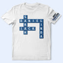 Gifts For Colleagues,Gift For Bestie,Happy - Crossword Best Team Ever Scrabble Name - Personalized T Shirt