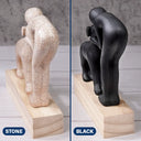 Dog Lovers,Love - Custom Name Aesthetic Hugging Pose Statue Memorial - Personalized Dog Sculpture