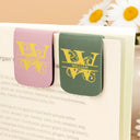 Gift For Yourself,Reading - Custom Name Vintage Monogram - Personalized Leather Magnetic Bookmark