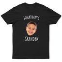 Gift For Father,Custom Photo,New Dad,Happy - Custom Photo Baby Face Kid Face This Dad Belongs To - Personalized T Shirt