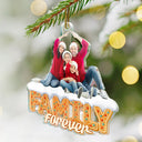 Christmas,Gift For Bestie,Gift For Sisters,Gift For Brothers,Gift For Sibling,Happy,Cousin,Family - Custom Photo Besties Sisters Family Forever Christmas Gingerbread - Personalized Custom Shaped Acrylic Ornament