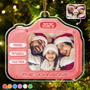 Family,Gift For Women,Gift For Men,Gift For Wife,Gift For Husband,Gift For Mother,Gift For Father,Gift For Brothers,Gift For Sisters,Gift For Son,Gift For Daughter,Christmas,Gift For Grandpa,Gift For Grandma,Custom Photo,Happy - Custom Photo Family Christmas Making Memories Together - Personalized Custom Shaped Acrylic Ornament