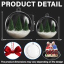 Christmas,Family,Gift For Sibling,Happy - Custom Photo Family Siblings Best Friends Make Christmas Great - Personalized 3D Acrylic Ball Ornament