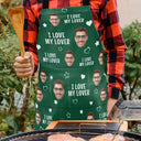 Gift For Couples,Custom Photo,Funny,Gift For Husband - Custom Photo Funny I Love My Wife Husband - Personalized Apron