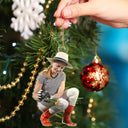 Gift For Yourself,Gift For Women,Gift For Men,Happy,Christmas,Custom Photo,Gardening,Photo Hobby Ornament - Custom Photo Gardening Christmas Decorations - Personalized Acrylic Photo Ornament