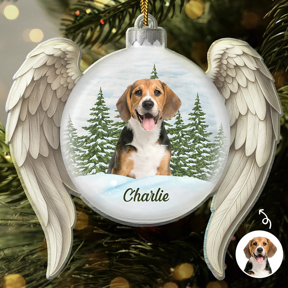 Custom Photo In Loving Memory - Personalized Custom Shaped Acrylic Ornament