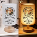 Memorial,Gift For Grandparents,Parents,Gift For Sibling,Family - Custom Photo Memorial Always Loved Never Forgotten - Personalized Fabric Lamp
