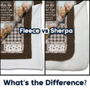 Top Market,Custom Photo,Family,Memorial,Gift For Women,Gift For Men,Sad,Christmas - Custom Photo Memorial When You Really Miss Me Hug This Blanket - Personalized Fleece Blanket, Sherpa Blanket