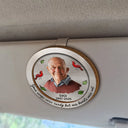 Custom Photo,Memorial,Family,Sad - Custom Photo Memorial Your Wings Were Ready - Personalized Custom Shaped Car Visor Clip