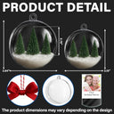 Christmas,Custom Photo,Family,Happy - Custom Photo Polaroid Family Photo With Personal Message - Personalized 3D Acrylic Ball Ornament