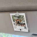 Custom Photo,Gift For Couples - Custom Photo QR Code Song - Personalized Custom Shaped Acrylic Car Visor Clip