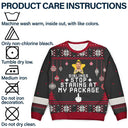 Funny,Christmas,Custom Photo - Custom Photo Stop Staring At My Package - Personalized Unisex Ugly Sweater
