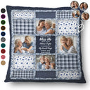 Family, Custom Photo, Memorial, Sad, Gift For Women, Christmas - Custom Photo When You Really Miss Me Hug This Pillow - Personalized Pillow