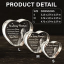 Memorial,Family,Parents,Gift For Grandparents,Custom Photo,Sad - Custom Photo Your Life Was A Blessing Memorial - Personalized Crystal Heart