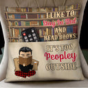Reading Just A Girl Boy Who Loves Books - Gift For Book Lovers - Personalized Pocket Pillow