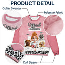 Pet Lovers,Pet Mom,Pet Dad,Dog Lovers,Dog Mom,Dog Dad,Christmas,Love - Dog Mom Dog Dad Official Sleep Shirt - Personalized Unisex Ugly Sweater