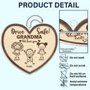 Gift For Father, Gift For Mother, Gift For Grandma, Gift For Grandpa, Happy - Drive Safe Daddy Kid Stick Figures - Personalized Acrylic Car Hanger