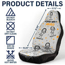 Gift For Grandpa, Gift For Father, Love, Happy - Drive Safe Grandpa Dad Kids Pet - Personalized Car Seat Cover