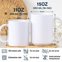 I Smile Because You Are My Daughter Son Version 2 - Personalized White Edge-to-Edge Mug